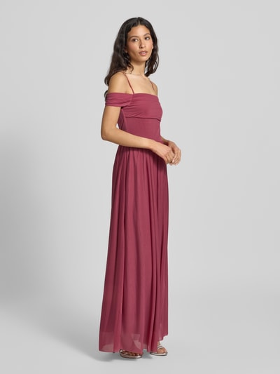 GUIDO MARIA KRETSCHMER WOMAN Abendkleid mit Spaghettiträgern Modell 'Elia' Altrosa 1