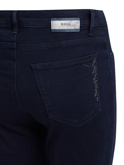 Brax Skinny Fit Jeans mit Strasssteinen Modell 'Shakira' Dunkelblau Melange 3