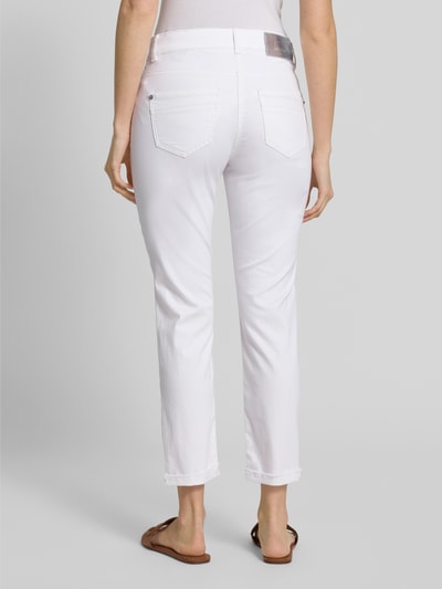 MAC Jeansy o skróconym kroju Biały 5