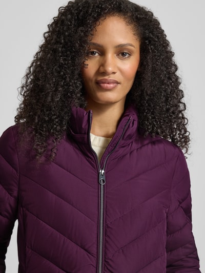 Christian Berg Woman Selection Gewatteerd jack met ritszakken Aubergine - 3
