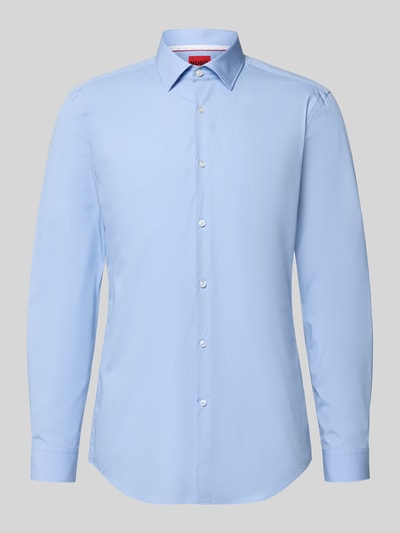HUGO Slim Fit Businesshemd aus reiner Baumwolle Modell 'KOEY' Hellblau 2
