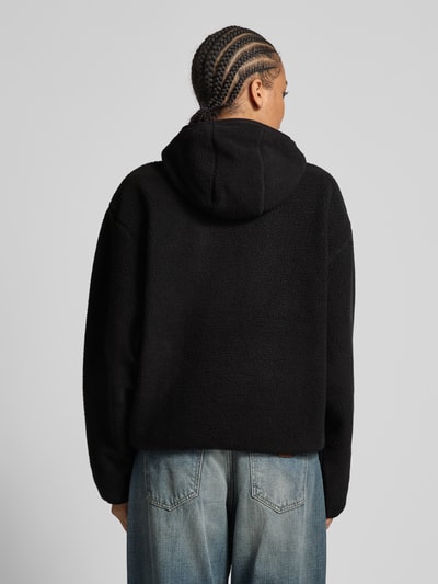 Review Oversized Hoodie mit Label-Detail Black 5