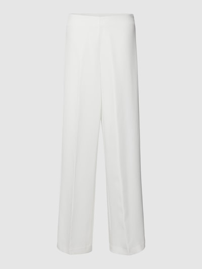 Vila Wide leg cut stoffen broek en elastische tailleband, model 'CLARA' Wit - 2