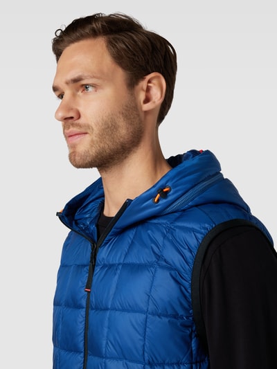 FIRE + ICE Bodywarmer met afneembare capuchon, model 'COLIM' Blauw - 3