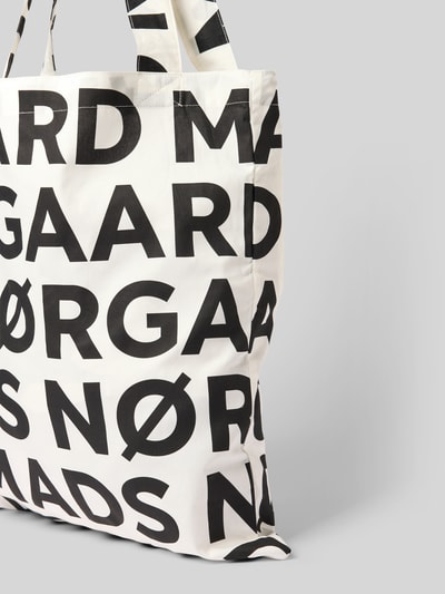 MADS NØRGAARD Shopper met open hoofdvak en hengsels Zwart - 3