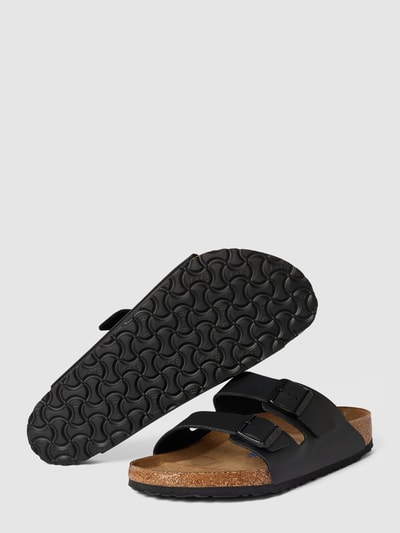 Birkenstock Slides mit Dornschließen Modell 'Arizona' Black 3