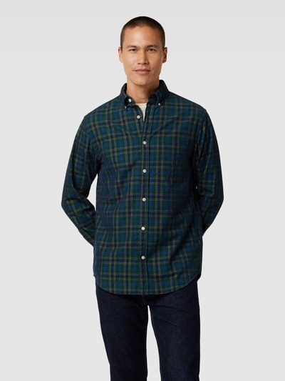 Gant Regular Fit Freizeithemd mit Label-Stitching Gruen 4