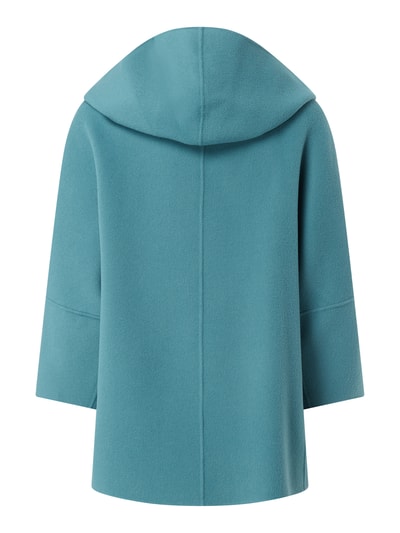 Weekend Max Mara Jack van scheerwol met capuchon, model 'Rapace' Turquoise - 4