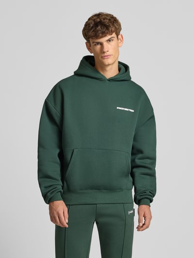 PROHIBITED Oversized hoodie met capuchon Donkergroen - 4