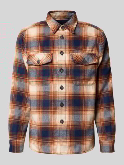 Christian Berg Men Regular Fit Hemdjacke mit Brusttaschen Kupfer 2