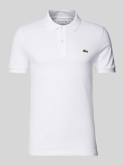 Lacoste Slim fit poloshirt met labelbadge, model 'CORE' Wit - 2