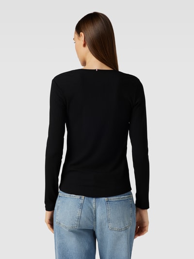 Tommy Hilfiger Longsleeve in Ripp-Optik Black 5