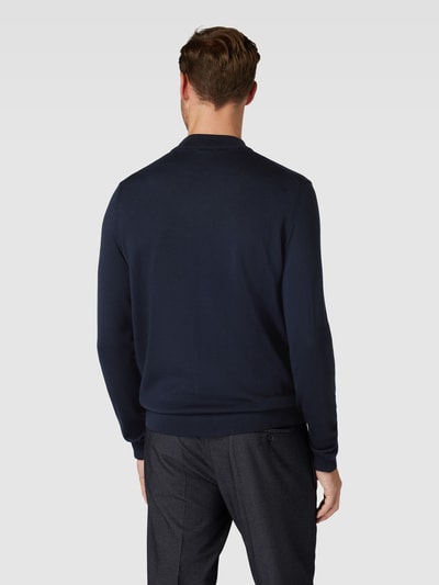 JOOP! Collection Gebreide pullover met ronde hals, model 'Davide' Marineblauw - 5