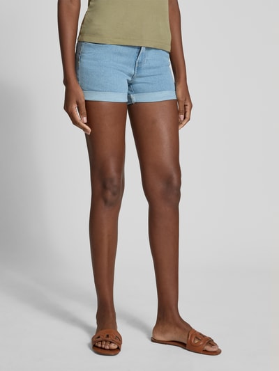 Vero Moda Regular fit korte broek van katoenmix, model 'LUNA' Jeansblauw - 4