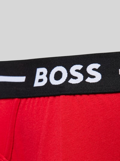 BOSS Slip met label in band in set van 3 stuks Donkerrood - 2