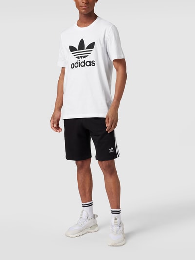 adidas Originals T-Shirt mit Label-Print Weiss 1