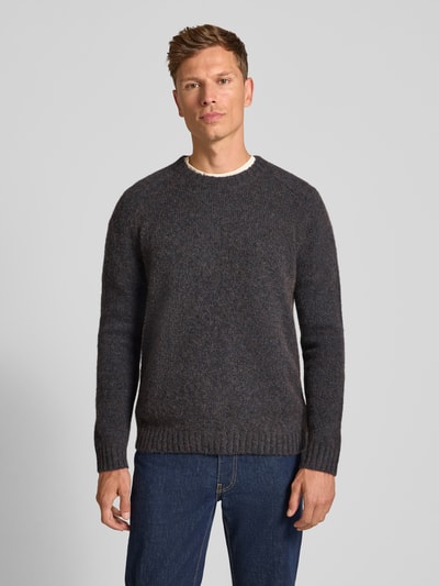 Tiger Of Sweden Gebreide pullover met ribboorden, model 'Adryan' Marineblauw - 4