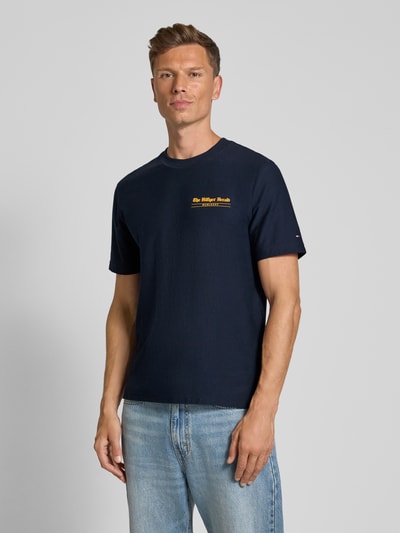 Tommy Hilfiger Regular Fit T-Shirt aus reiner Baumwolle Marine 4