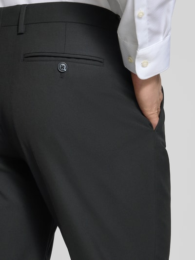 Christian Berg Men Anzughose mit Bügelfalten Black 3
