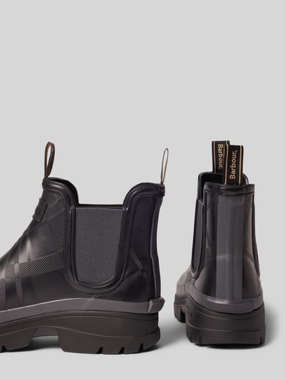 Barbour Gummistiefel mit Label-Stitching Black 2