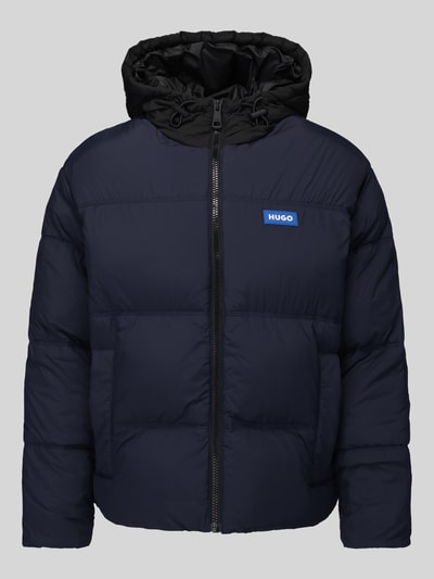 HUGO Blue kurtka pikowana o kroju regular fit z kapturem model 'Bodo2541' Ciemnoniebieski 2