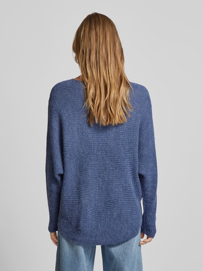 Fransa Gebreide pullover met ronde hals, model 'Eretta' Blauw - 5