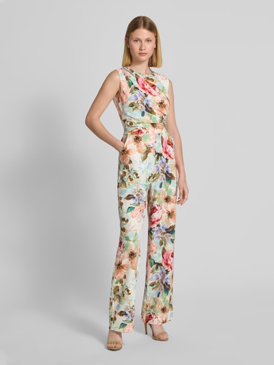 Swing Jumpsuit mit Rundhalsausschnitt Hellgruen 4
