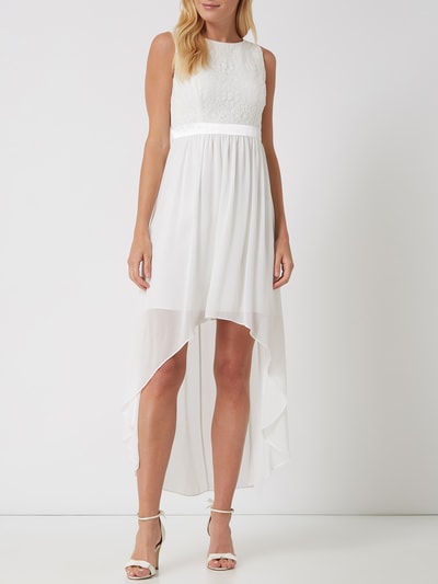 Jake*s Cocktail Cocktailkleid aus Spitze und Chiffon  Offwhite Melange 1