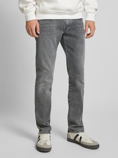 Replay Slim fit jeans in used-look, model 'ANBASS' Zilver - 4