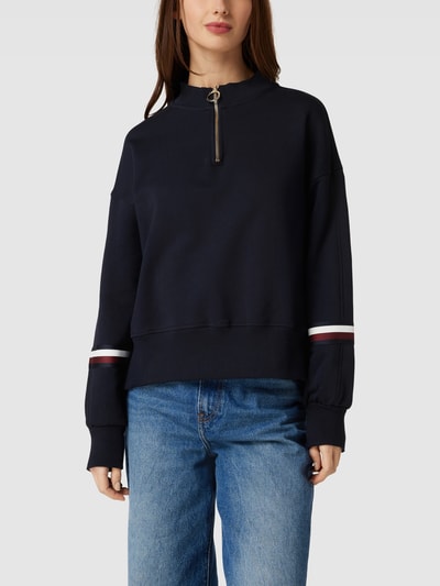 Tommy Hilfiger Sweatshirt mit Reißverschluss Marineblau 4