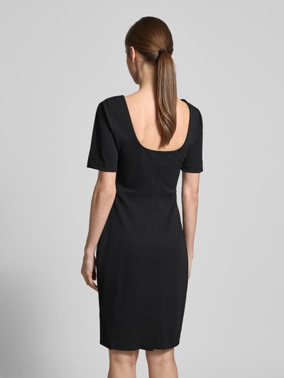 Calvin Klein Womenswear Knielanges Kleid mit Knotendetail Modell 'SCUBA' Black 5