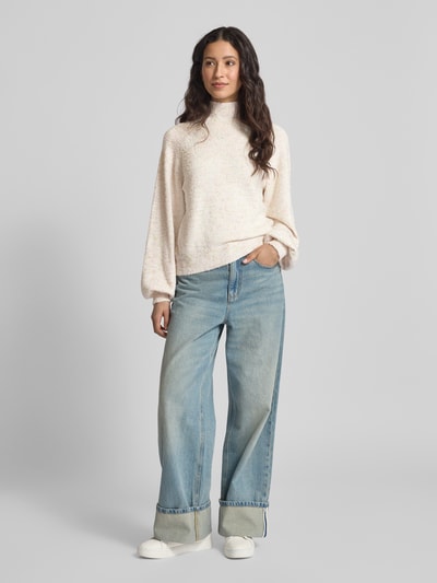 moves Strickpullover mit Stehkragen Modell 'Casinna' Offwhite 1