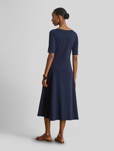 Lauren Ralph Lauren Regular Fit Jersey-Kleid aus Baumwoll-Mix Modell 'MUNZIE' Dunkelblau 5