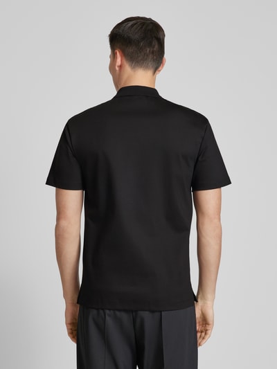 HUGO Regular fit poloshirt met labelbadge, model 'Deabono' Zwart - 5