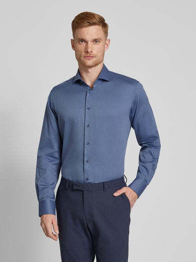 Eterna Regular Fit Business-Hemd mit Haifischkragen Jeansblau 4