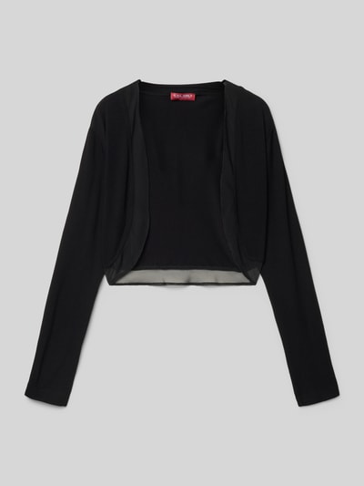 Produktfoto, Cardigan aus Viskose-Mix in Ripp-Optik van G.O.L., kinderen, mix van viscose en elastaan, riblook, chiffon inzetten, recht, semi-transparant, met lange mouwen, open voorkant, ruglengte maat 140: 35 cm, schouderbreedte maat 140: 40 cm, mouwlengte maat 140: 50 cm