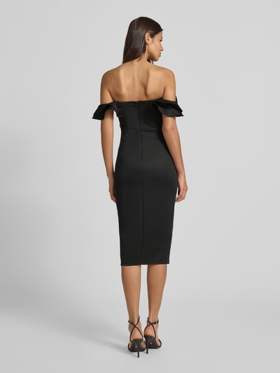 Lipsy Cocktailkleid mit drapierten Rüschen Black 5