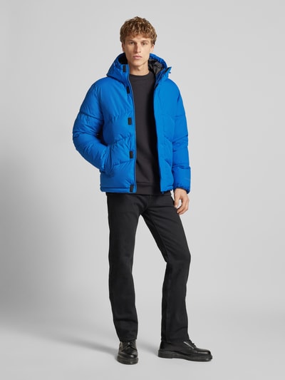 Jack & Jones Steppjacke mit Stehkragen Modell 'WORLD' Royal 1