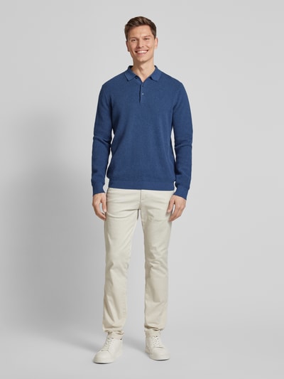 Barbour Gebreide pullover met polokraag Bleu - 1