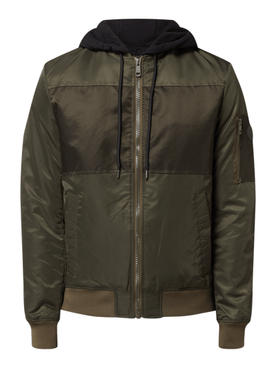 QS Bomber mit abnehmbarer Kapuze Oliv 2