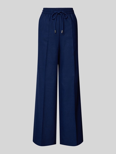 BOSS Broek met elastische band en tunnelkoord Marineblauw - 2