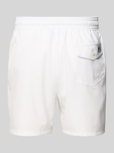 Polo Ralph Lauren Underwear spodenki kąpielowe z wyhaftowanym logo model 'TRAVELER' Biały 3