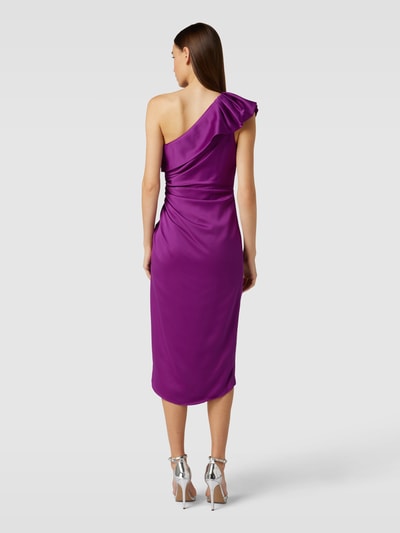 Adrianna Papell Knielanges Cocktailkleid mit One-Shoulder-Träger Violett 5