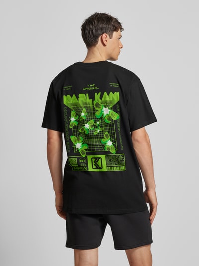 KARL KANI T-Shirt mit Label-Print Modell 'Signature' Black 2