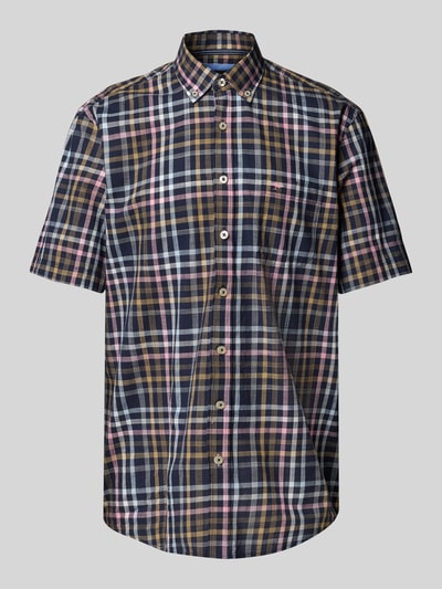 Fynch-Hatton Vrijetijdsoverhemd met knoopsluiting Marineblauw - 2