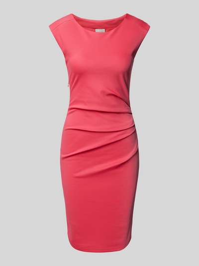 Kaffe Knielanges Kleid mit seitlicher Raffung Modell 'india' Pink 2