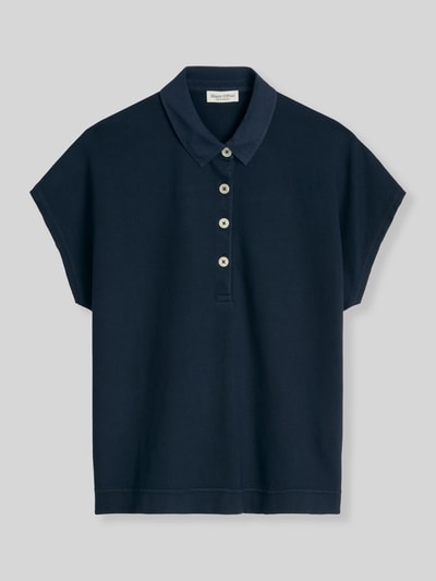 Marc O'Polo Loose Fit Poloshirt aus reiner Baumwolle Marine 2