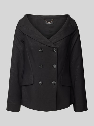 Marc Cain Blazer met diepe V-hals Zwart - 2