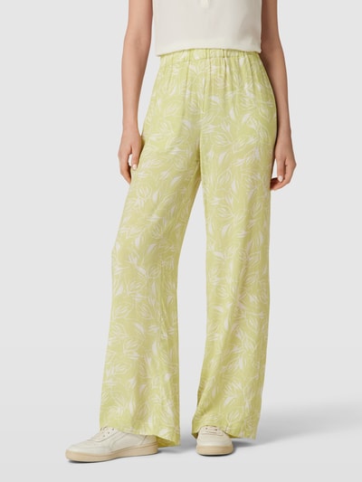 Christian Berg Woman Selection Stoffen broek met bloemenmotief Lindegroen - 4