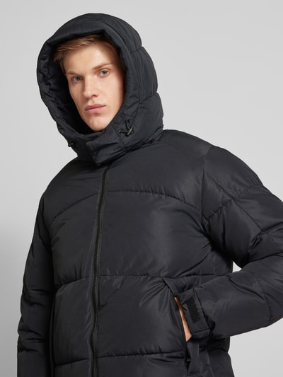 Jack & Jones Gewatteerd jack met capuchon, model 'AERO' Zwart - 3